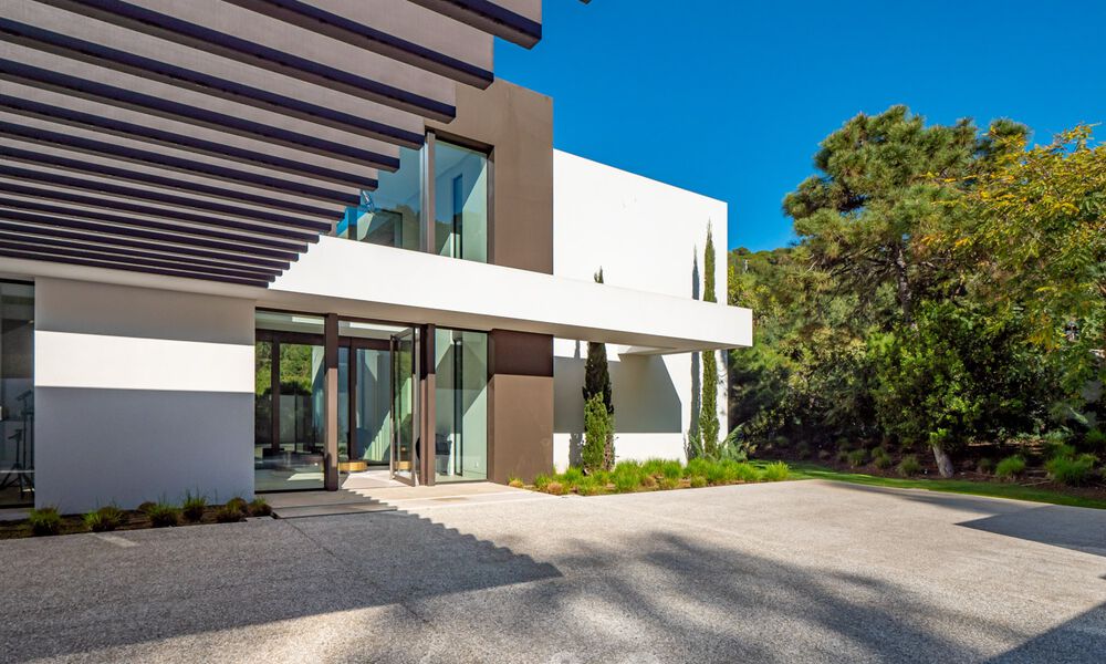Villa de lujo super moderna y arquitectónica en venta en una exclusiva urbanización de Marbella - Benahavis 40383