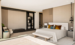 Amplia villa moderna en venta con espectaculares vistas al mar en una comunidad cerrada en Benahavis - Marbella 40689 
