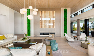 Amplia villa moderna en venta con espectaculares vistas al mar en una comunidad cerrada en Benahavis - Marbella 40705 