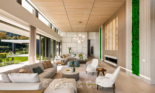 Amplia villa moderna en venta con espectaculares vistas al mar en una comunidad cerrada en Benahavis - Marbella 40707 
