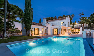 Magnífica villa tradicional andaluza en venta con vistas panorámicas al mar en Benahavis - Marbella 40804 
