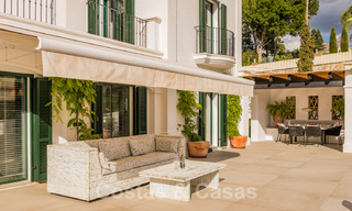Magnífica villa tradicional andaluza en venta con vistas panorámicas al mar en Benahavis - Marbella 40823 