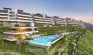 Nuevos y modernos apartamentos de lujo en venta con vistas panorámicas al mar en Marbella - Benahavis 41176 