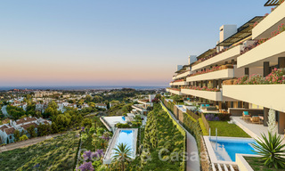 Nuevos y modernos apartamentos de lujo en venta con vistas panorámicas al mar en Marbella - Benahavis 41177 