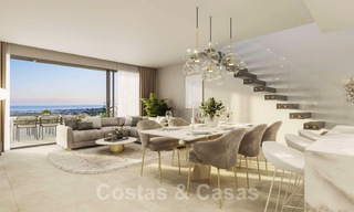 Nuevos y modernos apartamentos de lujo en venta con vistas panorámicas al mar en Marbella - Benahavis 41179 