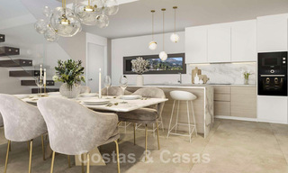 Nuevos y modernos apartamentos de lujo en venta con vistas panorámicas al mar en Marbella - Benahavis 41180 