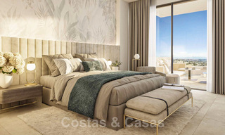 Nuevos y modernos apartamentos de lujo en venta con vistas panorámicas al mar en Marbella - Benahavis 41181 