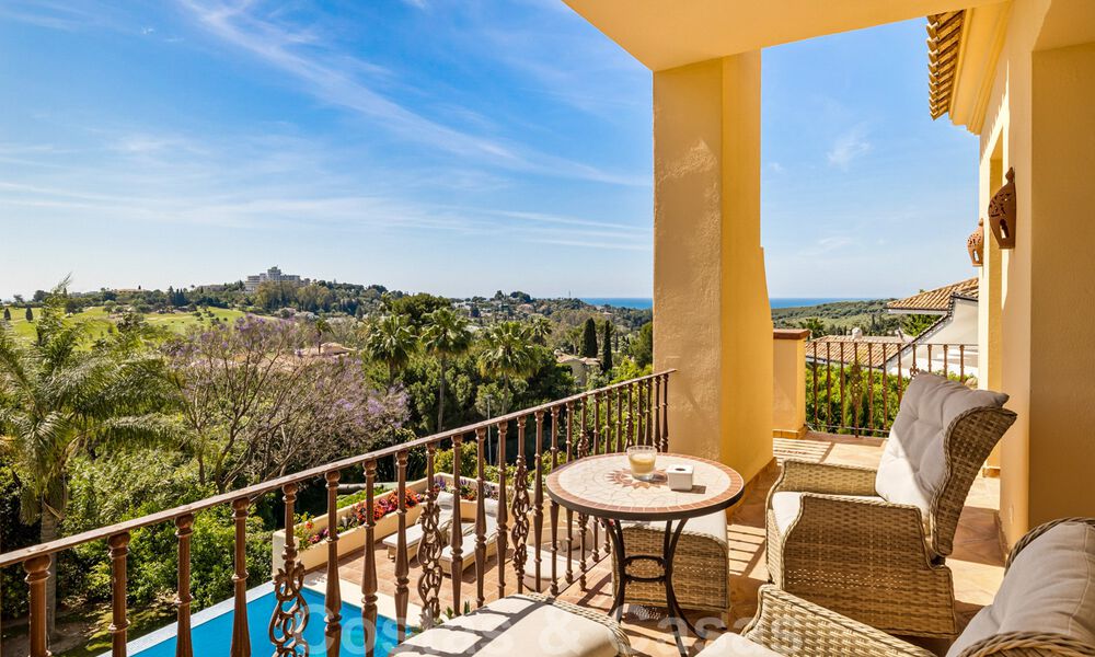 Villa de lujo en venta, con vistas al golf- y al mar, en Marbella - Benahavis 41518