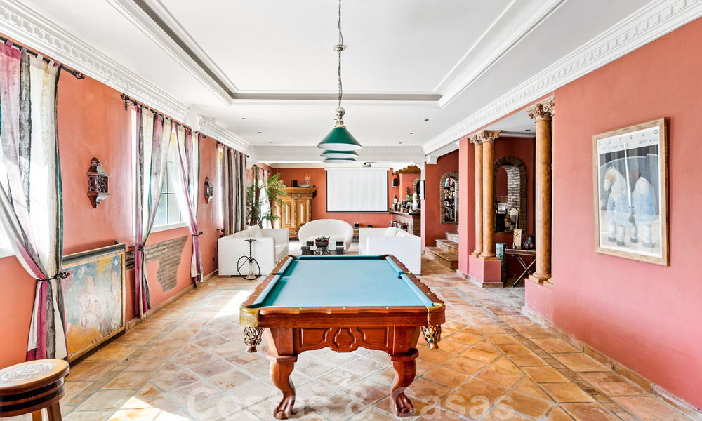 Villa de lujo en venta, con vistas al golf- y al mar, en Marbella - Benahavis 41529
