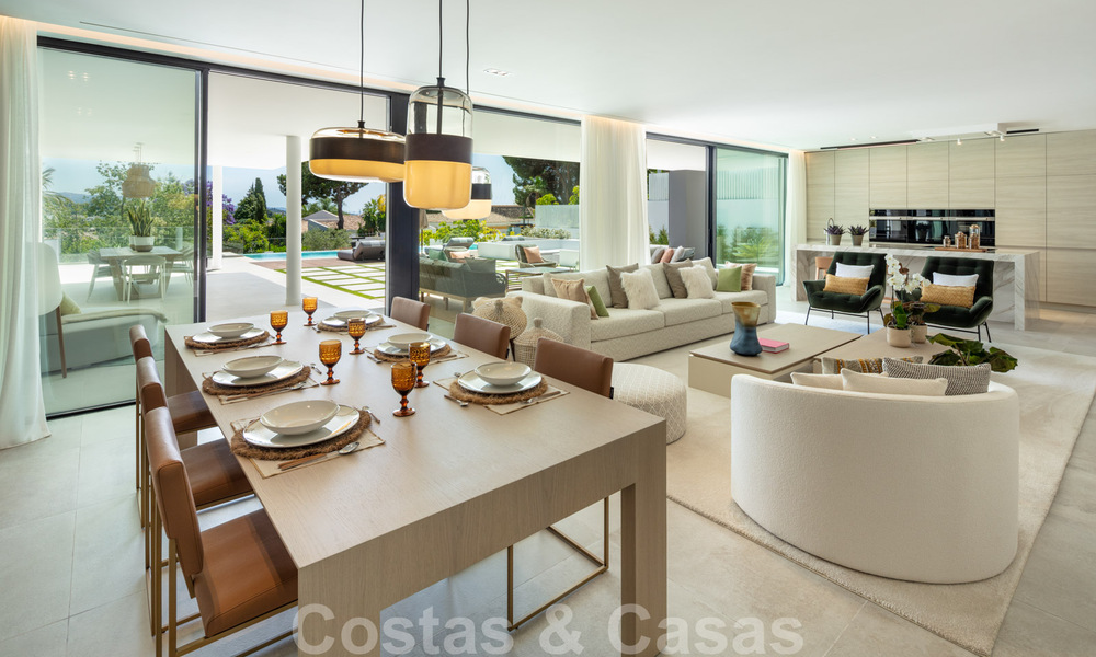 Lujosa villa de estilo LA en venta, con vistas despejadas a La Concha, en Nueva Andalucía - Marbella 41727