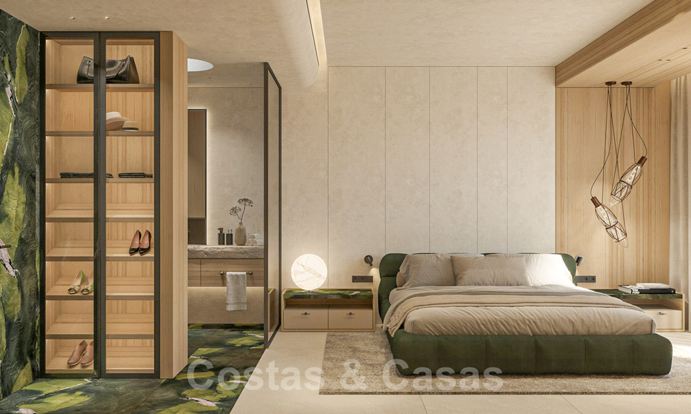 Encantadora casa en venta en un complejo directamente en la playa, con vistas al mar en la Milla de Oro - Marbella 41619