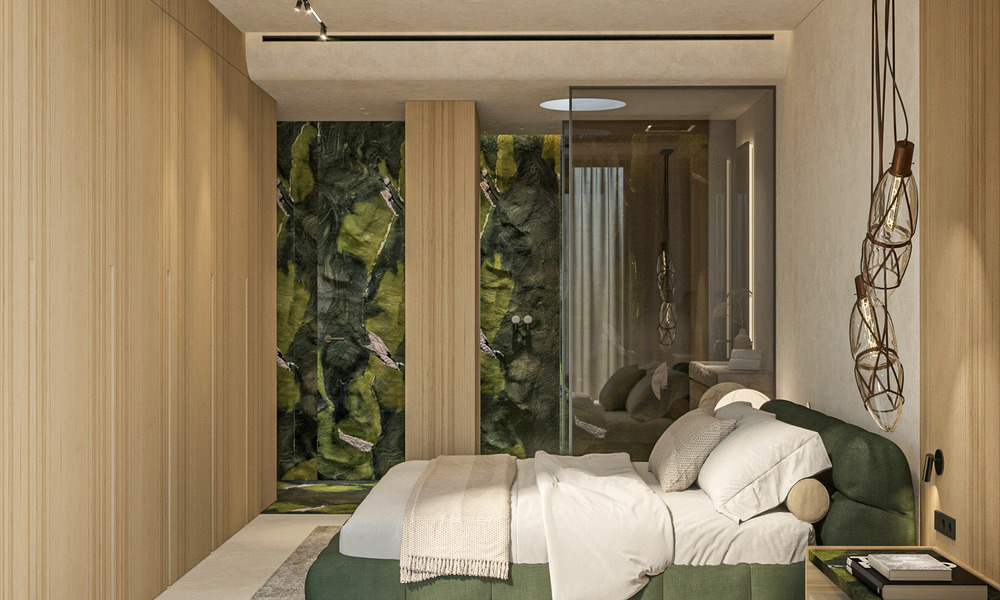 Encantadora casa en venta en un complejo directamente en la playa, con vistas al mar en la Milla de Oro - Marbella 41621