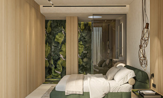 Encantadora casa en venta en un complejo directamente en la playa, con vistas al mar en la Milla de Oro - Marbella 41621 