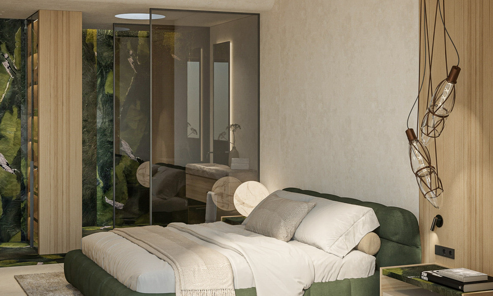 Encantadora casa en venta en un complejo directamente en la playa, con vistas al mar en la Milla de Oro - Marbella 41625