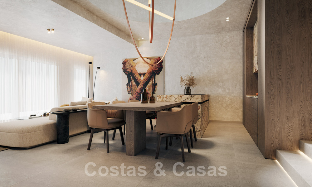 Encantadora casa en venta en un complejo directamente en la playa, con vistas al mar en la Milla de Oro - Marbella 41630