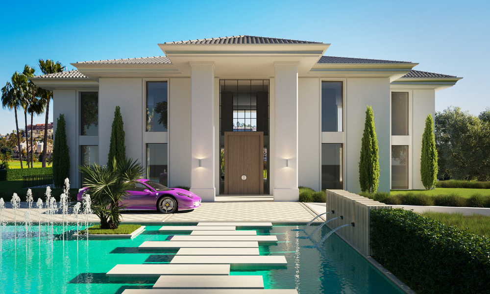 Nueva villa de lujo con vistas al golf en venta en Benahavis - Marbella 41760