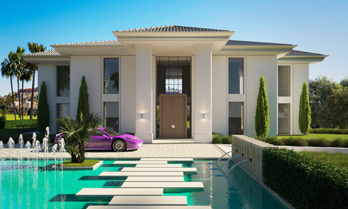 Nueva villa de lujo con vistas al golf en venta en Benahavis - Marbella 41760