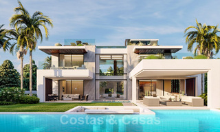 Villa lujosa en venta en una comunidad privada en la Milla de Oro en Marbella 41805 
