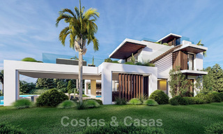 Villa lujosa en venta en una comunidad privada en la Milla de Oro en Marbella 41810 