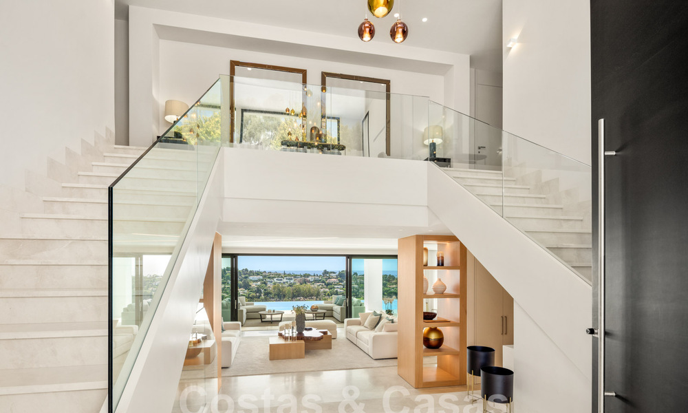 Villa modernista en venta con vistas panorámicas al mar en Marbella - Benahavis 58760
