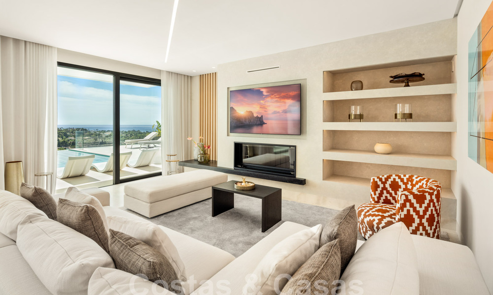 Villa modernista en venta con vistas panorámicas al mar en Marbella - Benahavis 58765