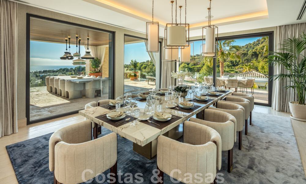Villa de lujo contemporánea y moderna en venta en estilo resort con vistas panorámicas al mar en Cascada de Camojan en Marbella 42114