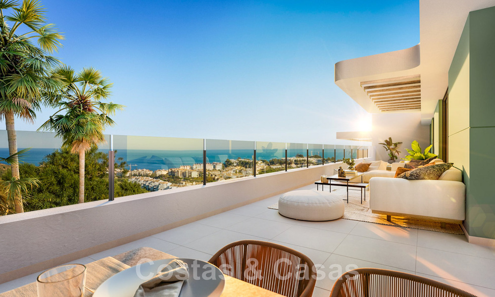 Apartamentos nuevos en venta con vistas mediterráneas en La Cala de Mijas - Costa del Sol 42065