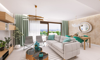 Nuevos apartamentos de lujo en venta, con vistas despejadas al lago, las montañas y la costa hacia Gibraltar, situados en el tranquilo Istán, Costa del Sol 42611 