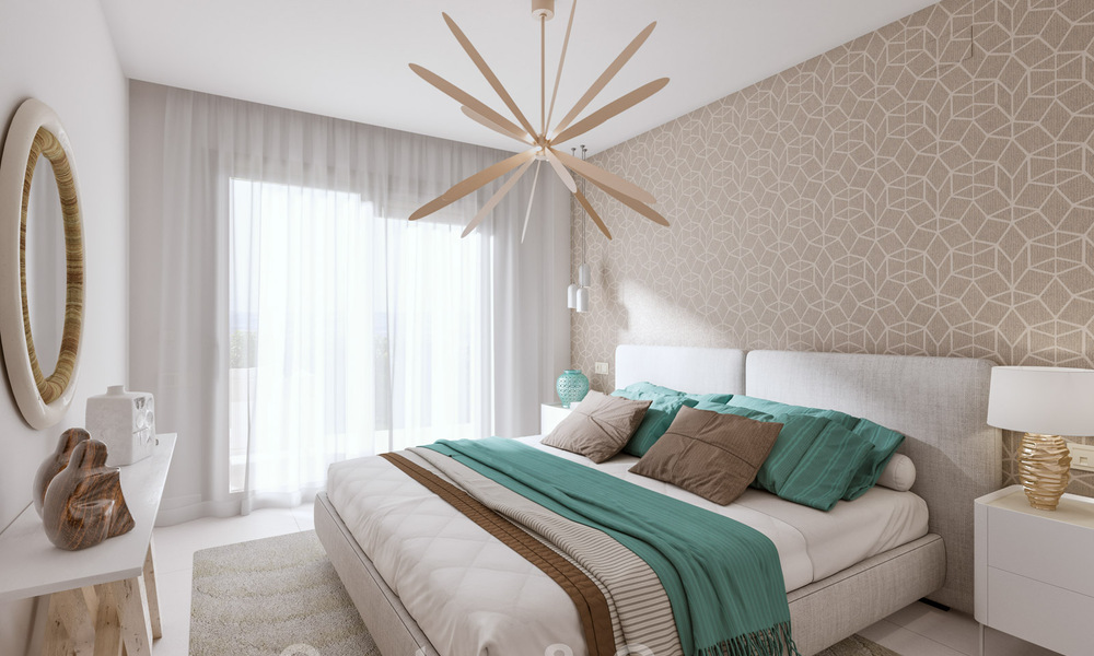 Nuevos apartamentos de lujo en venta, con vistas despejadas al lago, las montañas y la costa hacia Gibraltar, situados en el tranquilo Istán, Costa del Sol 42612