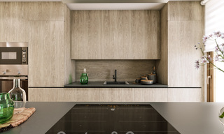 Nuevos apartamentos de lujo en venta, con vistas despejadas al lago, las montañas y la costa hacia Gibraltar, situados en el tranquilo Istán, Costa del Sol 42616 