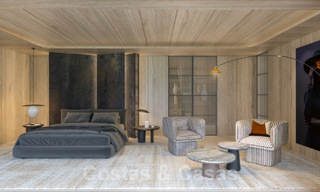 Se vende villa de diseño sobre plano, con solárium, a poca distancia de la playa en la elegante Guadalmina Baja en Marbella 42570 