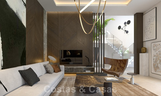 Se vende villa de diseño sobre plano, con solárium, a poca distancia de la playa en la elegante Guadalmina Baja en Marbella 42572 