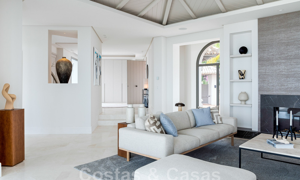 Prestigiosa villa de lujo de estilo mediterráneo en venta con impresionantes vistas panorámicas al mar en Benahavis - Marbella 43467