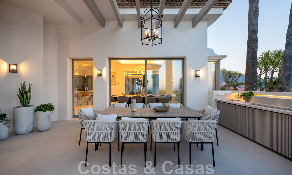 Prestigiosa villa de lujo de estilo mediterráneo en venta con impresionantes vistas panorámicas al mar en Benahavis - Marbella 43474