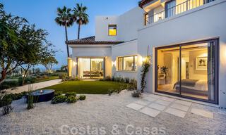 Prestigiosa villa de lujo de estilo mediterráneo en venta con impresionantes vistas panorámicas al mar en Benahavis - Marbella 43526 