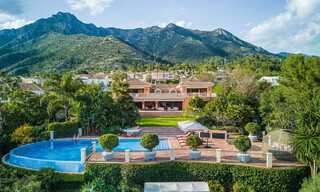 Fenomenal villa tradicional de lujo en venta en una gran parcela con vistas panorámicas al mar, situada en Sierra Blanca en la Milla de Oro de Marbella 42910 