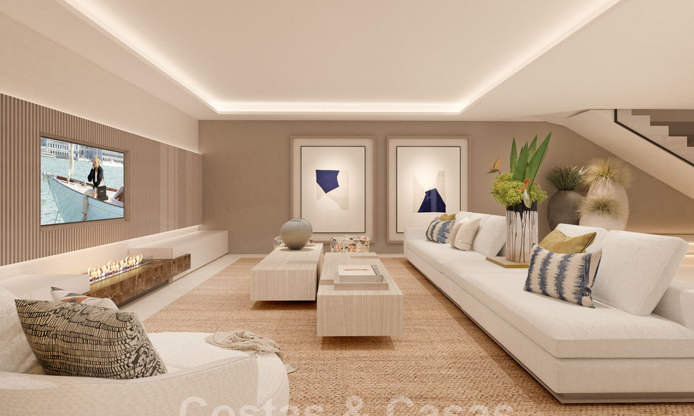 Mundano, villa de lujo en venta de estilo contemporáneo, a poca distancia de todos los servicios y las playas de la Milla de Oro, Marbella 43215