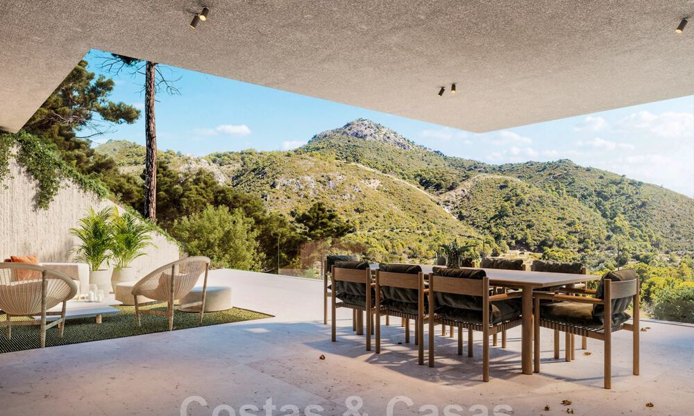 ¡Nueva en el mercado! Se vende villa de diseño vanguardista, en armonía con la naturaleza, con fabulosas vistas, en Benahavis - Marbella 43354