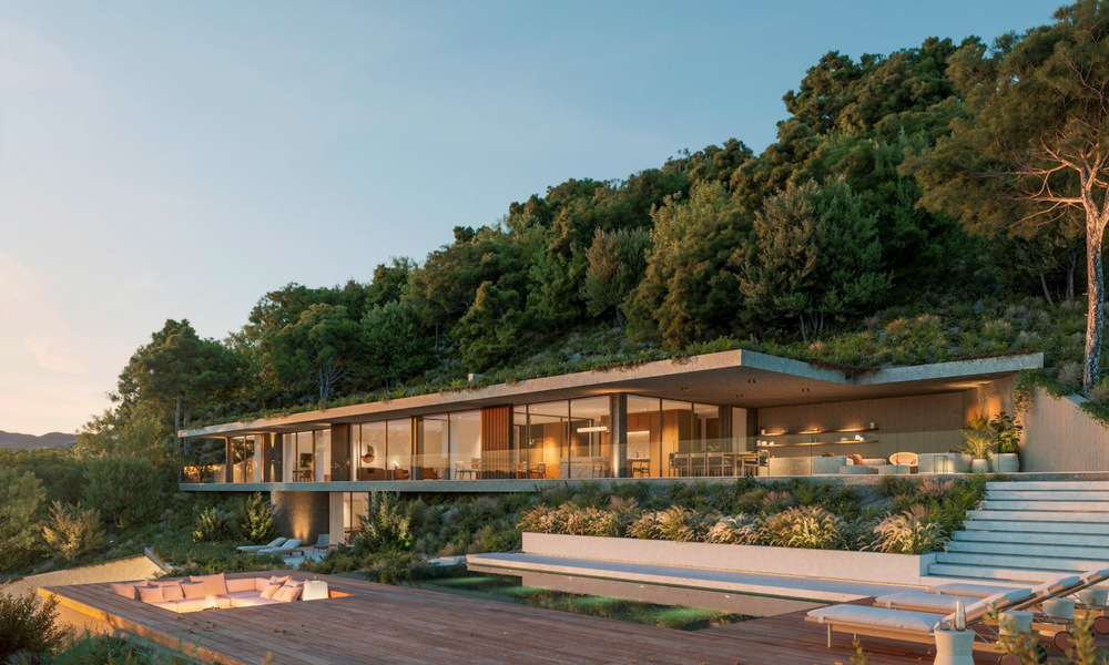 ¡Nueva en el mercado! Se vende villa de diseño vanguardista, en armonía con la naturaleza, con fabulosas vistas, en Benahavis - Marbella 43355