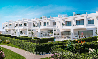 Nuevas y contemporáneas casas adosadas en venta con impresionantes vistas al mar en Manilva, en la Costa del Sol 43333 