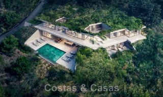 ¡Nueva en el mercado! Se vende villa de diseño innovador, completamente enclavada en la naturaleza, con hermosas vistas panorámicas, en Benahavis - Marbella 43347 