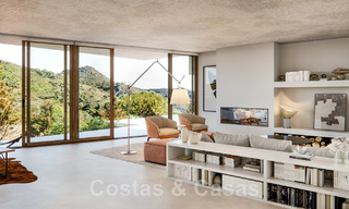 ¡Nueva en el mercado! Se vende villa de diseño innovador, completamente enclavada en la naturaleza, con hermosas vistas panorámicas, en Benahavis - Marbella 43350 