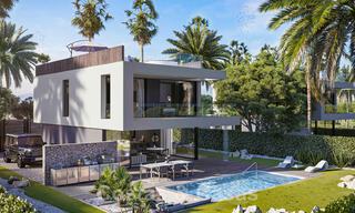 ¡Nuevas en el mercado! Modernas villas de lujo en venta en un resort de golf en la Nueva Milla de Oro entre Marbella y Estepona 43357 