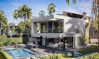 ¡Nuevas en el mercado! Modernas villas de lujo en venta en un resort de golf en la Nueva Milla de Oro entre Marbella y Estepona 43358 