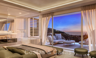 Nuevas villas modernistas de lujo en venta, con privacidad y vistas al mar, en una comunidad privada en las colinas de Marbella 52446 