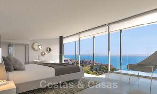 Nuevos y exclusivos adosados en venta de estilo contemporáneo con impresionantes vistas al mar en una prestigiosa urbanización de Fuengirola, Costa del Sol 43949 