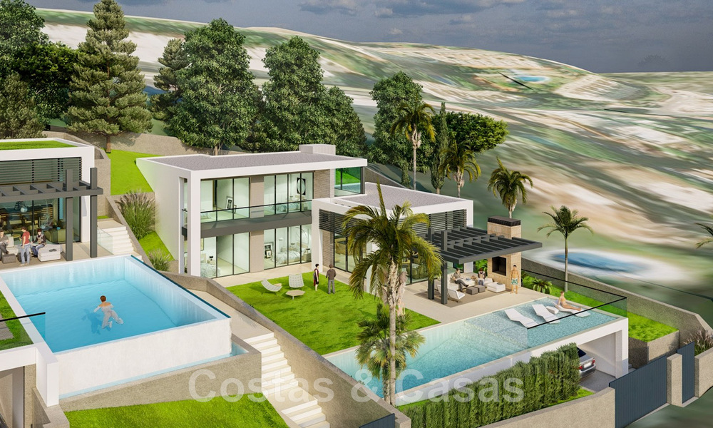 2 Parcelas + proyecto de construcción exclusivo en venta para una majestuosa villa contemporánea en Nueva Andalucía, Marbella 43912