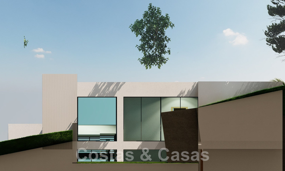 2 Parcelas + proyecto de construcción exclusivo en venta para una majestuosa villa contemporánea en Nueva Andalucía, Marbella 43916