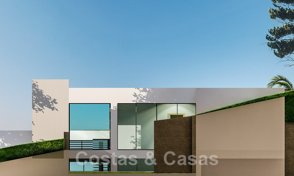 2 Parcelas + proyecto de construcción exclusivo en venta para una majestuosa villa contemporánea en Nueva Andalucía, Marbella 43919