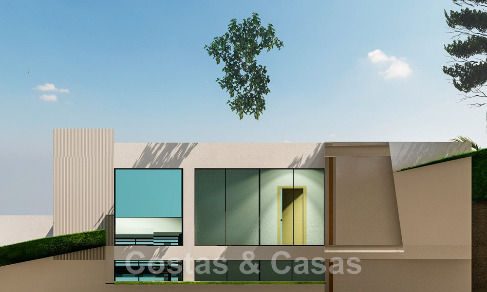 2 Parcelas + proyecto de construcción exclusivo en venta para una majestuosa villa contemporánea en Nueva Andalucía, Marbella 43922